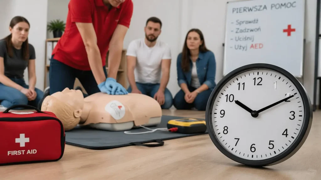kurs pierwszej pomocy a czas kursu